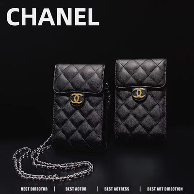 Chanel High-Fashion Lady Phone Pouch with Handbag Strap