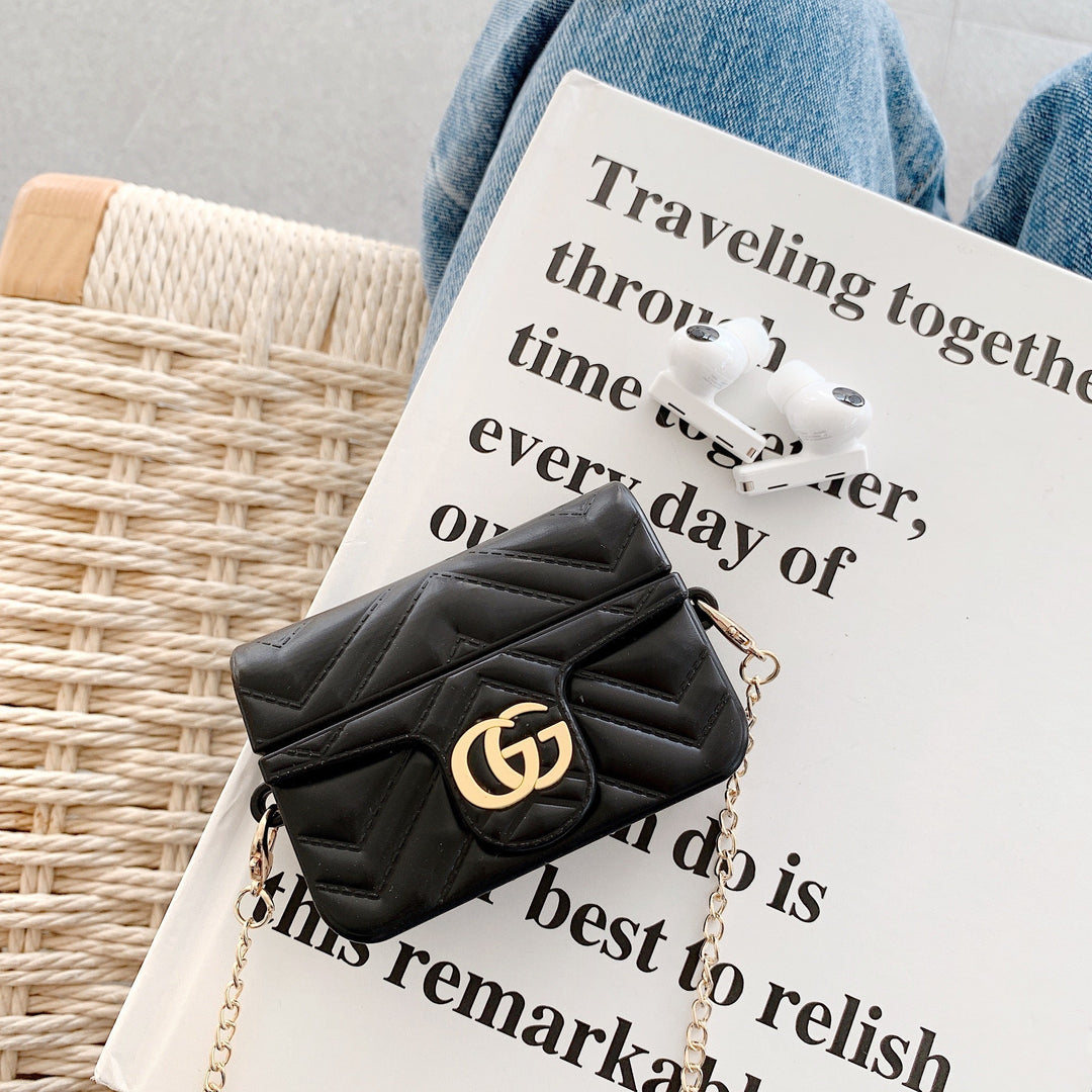 Stylish GUCCI case for AirPods with classic logo