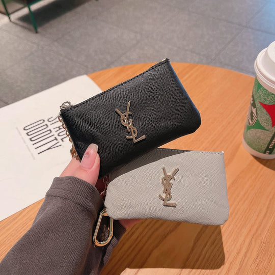 Luxury Inspired Coin Pouches with Keychain