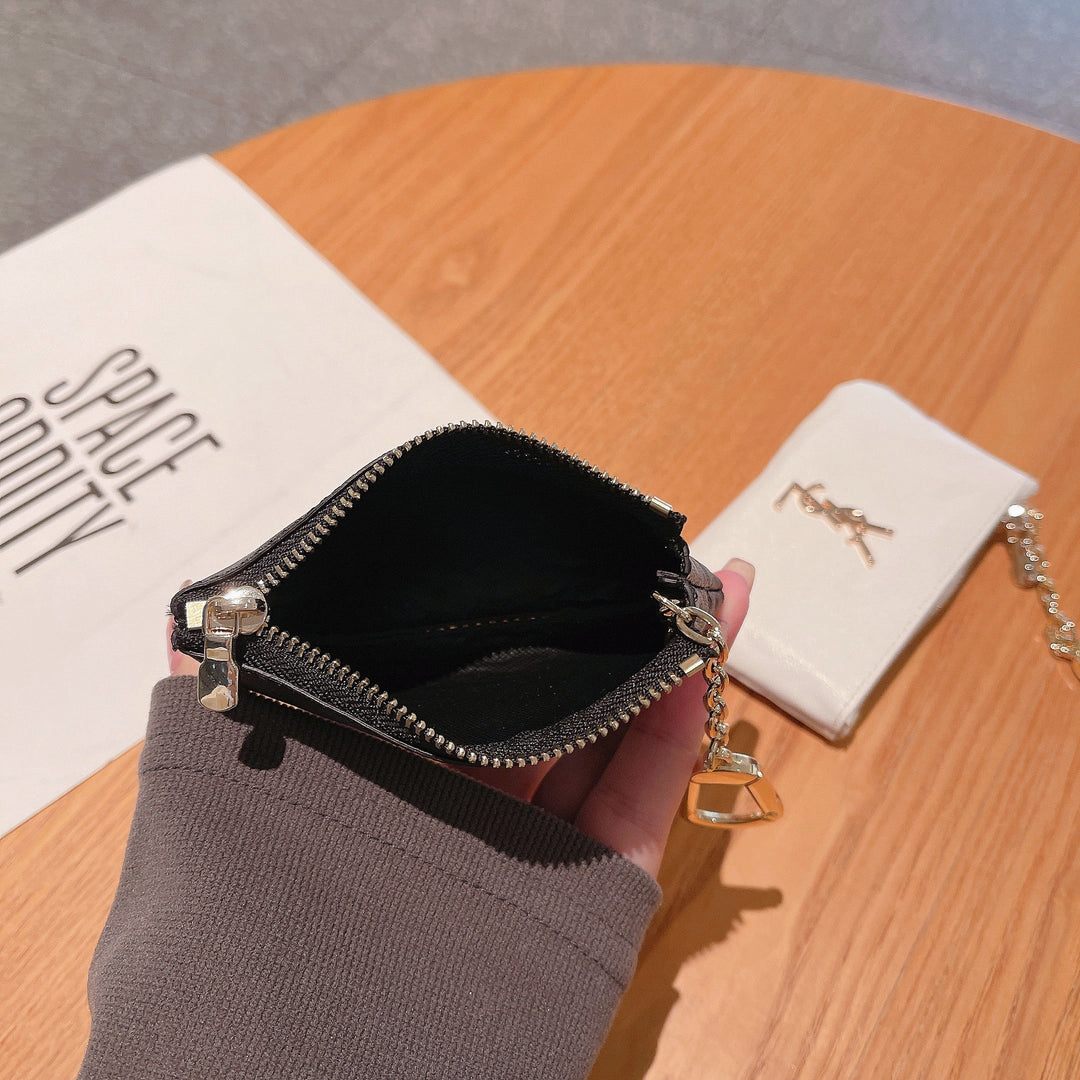 Luxury Inspired Coin Pouches with Keychain