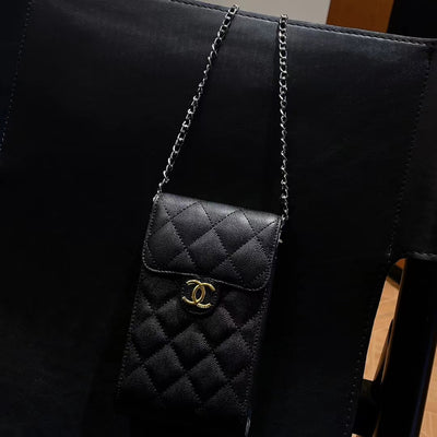 Premium Chanel Phone Pouch with Handbag Strap