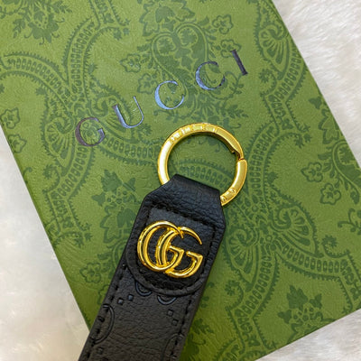 Detailed view of the Gucci Keychain's premium materials and polished finish