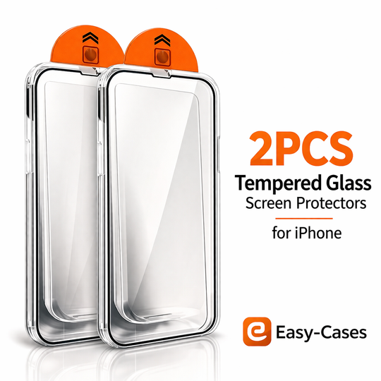 2PCS Tempered Glass Screen Protectors for iPhone