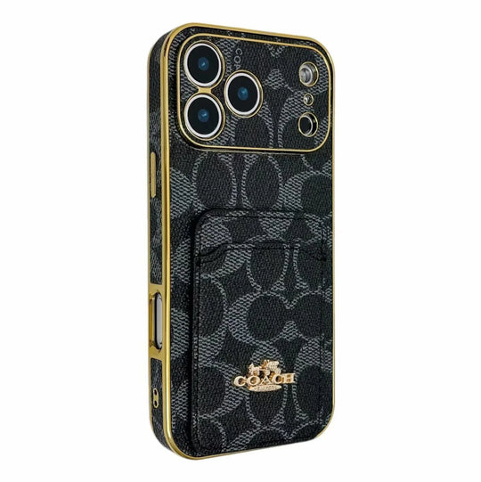 Electroplated Card Holder iPhone Case for iPhone 13 | Easy-Cases