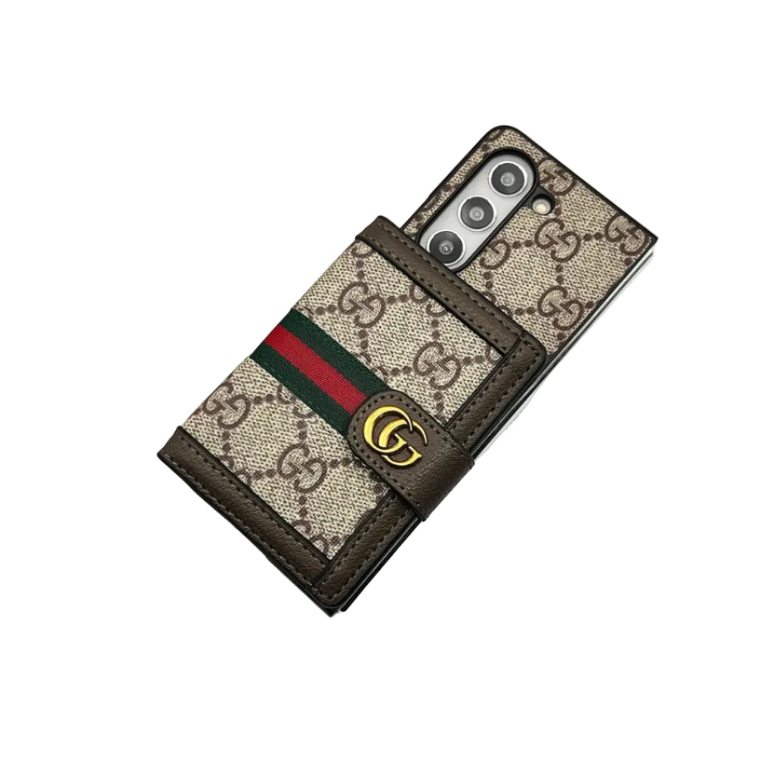 Monogram Wallet Z Fold Case for Z Fold 7 | Easy-Cases