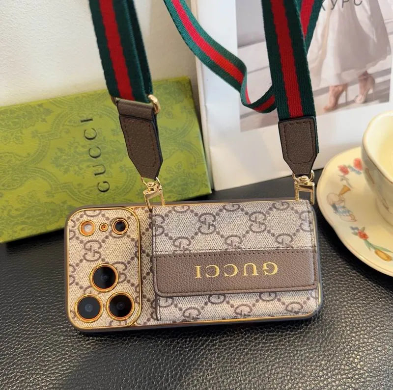 Crossbody Monogram Wallet iPhone Case product image 2 | Easy-Cases