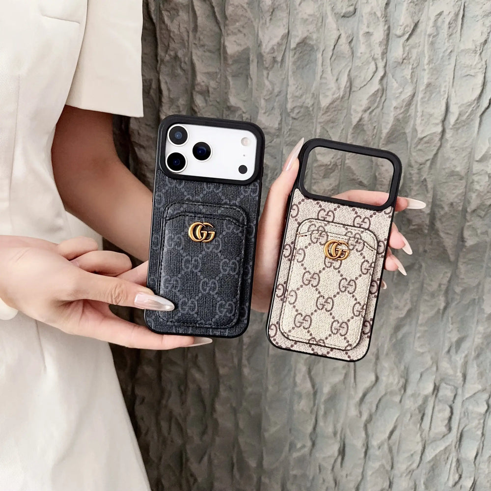 Monogram Card Slot iPhone Case product image 2 | Easy-Cases