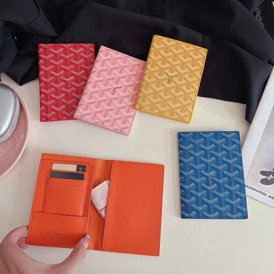 Luxury Geometric Pattern Passport Holder