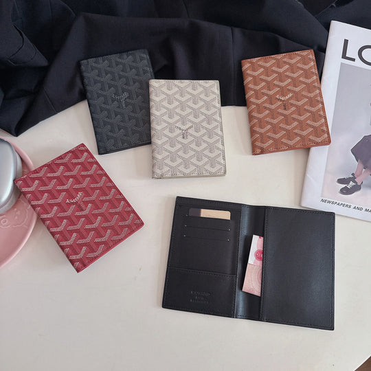 Luxury Geometric Pattern Passport Holder