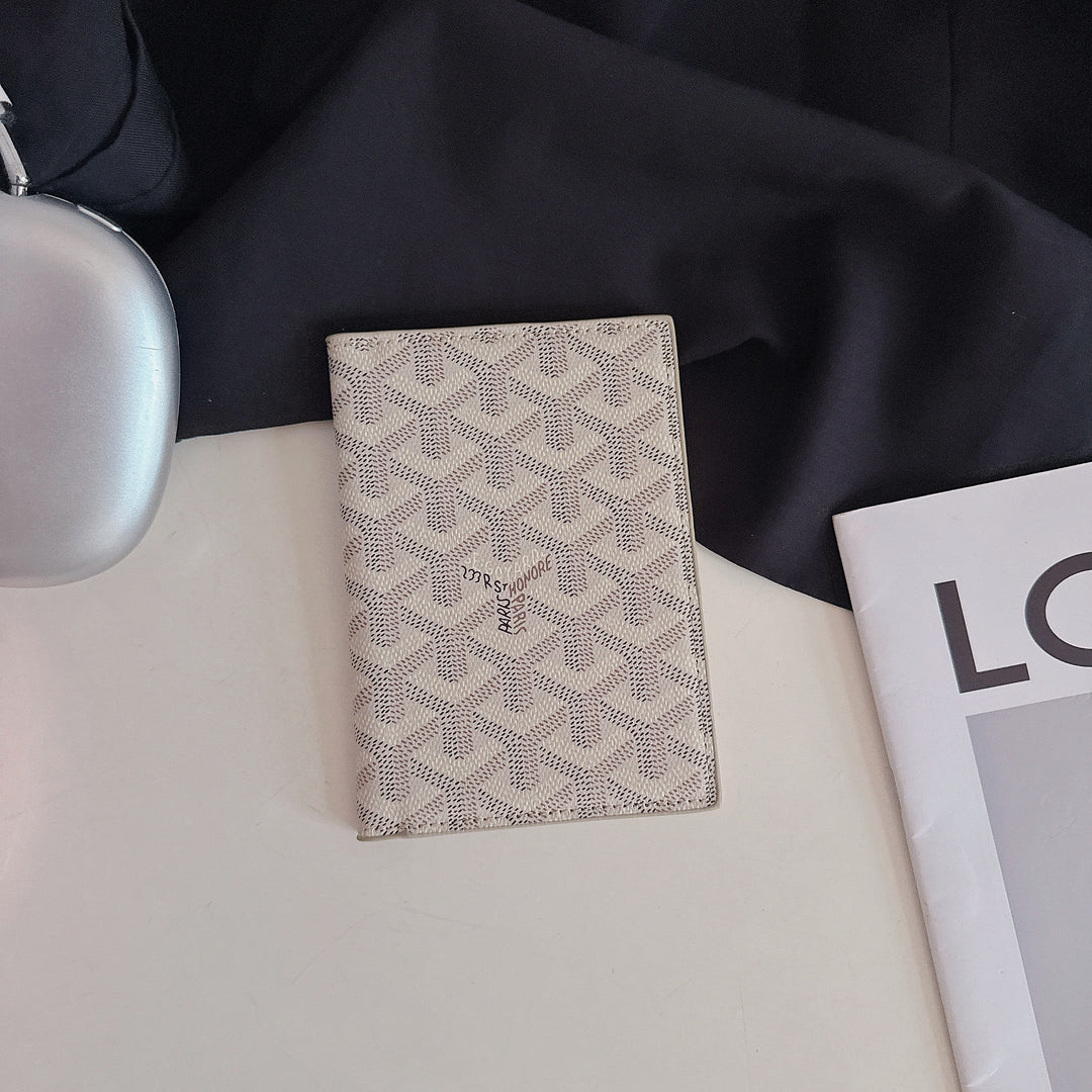 Luxury Geometric Pattern Passport Holder