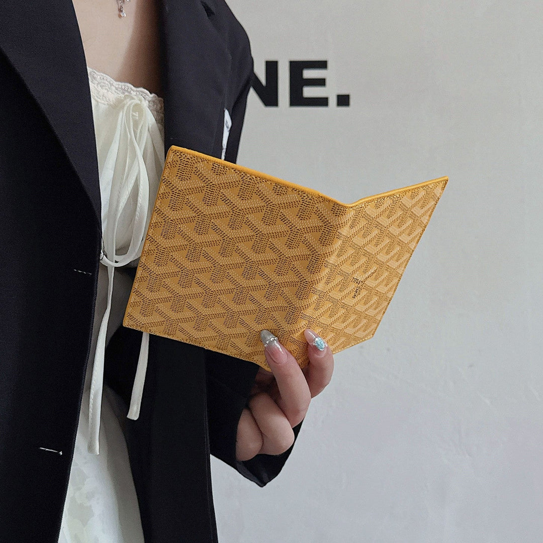 Luxury Geometric Pattern Passport Holder