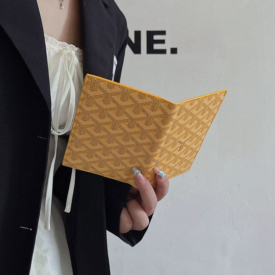 Luxury Geometric Pattern Passport Holder