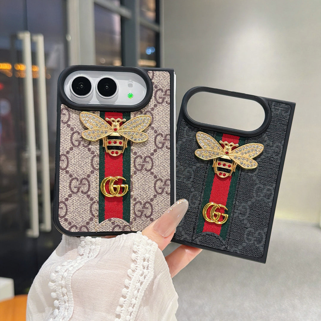 Bee Emblem iPhone Duo Case in Brown | Easy-Cases