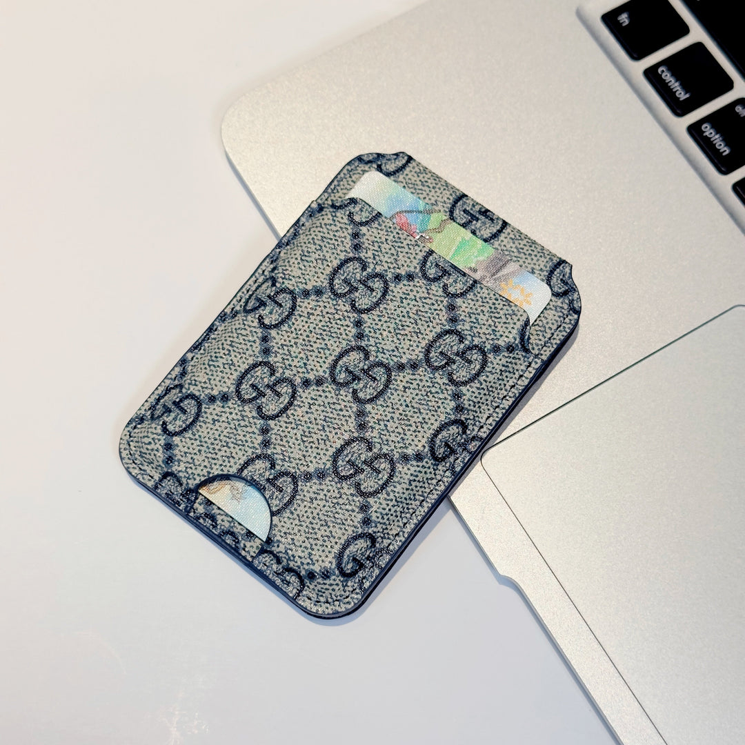 MagSafe Cardholder Wallet – Premium Monogram Magnetic Holder