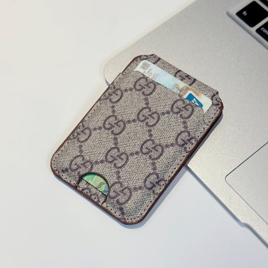 MagSafe Cardholder Wallet – Premium Monogram Magnetic Holder
