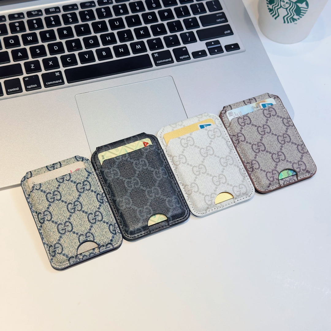 MagSafe Cardholder Wallet – Premium Monogram Magnetic Holder