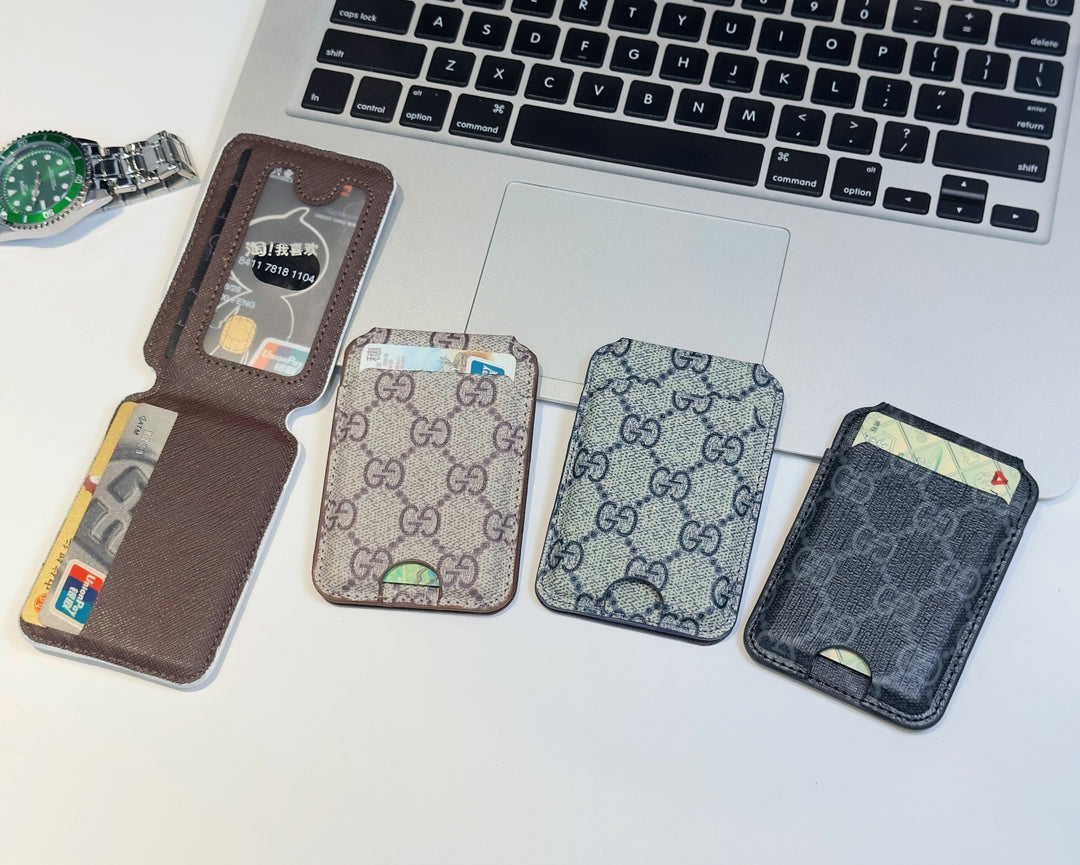 MagSafe Cardholder Wallet – Premium Monogram Magnetic Holder