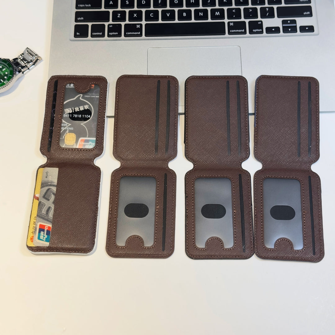 MagSafe Cardholder Wallet – Premium Monogram Magnetic Holder
