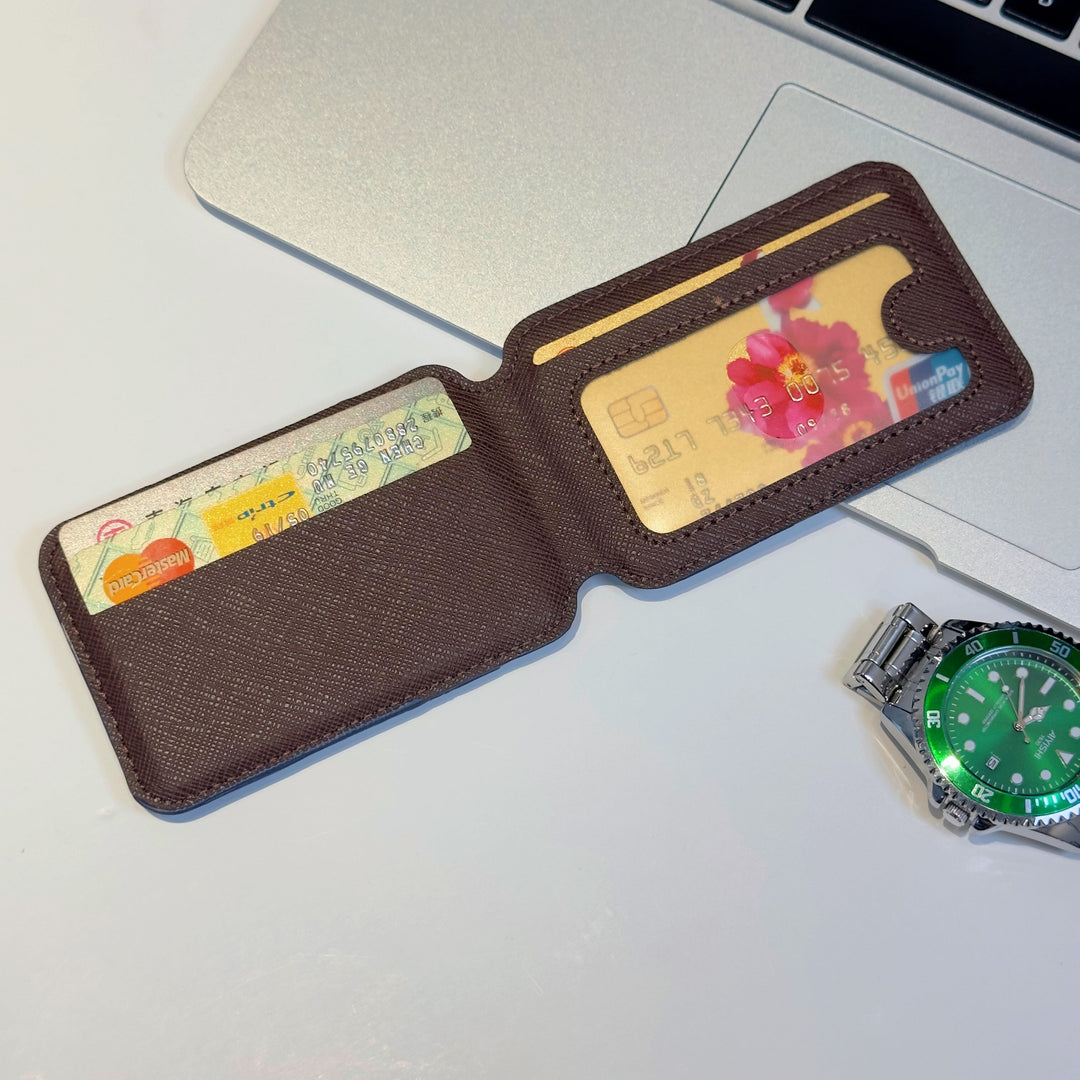 MagSafe Cardholder Wallet – Premium Monogram Magnetic Holder