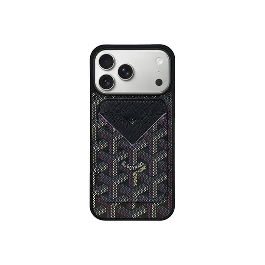 Vintage Chevron Magnetic Card Holder Case for iPhone 18 Pro Max | Easy-Cases