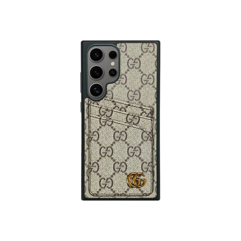 Monogram Card Holder Galaxy Case for Samsung S26 Ultra | Easy-Cases