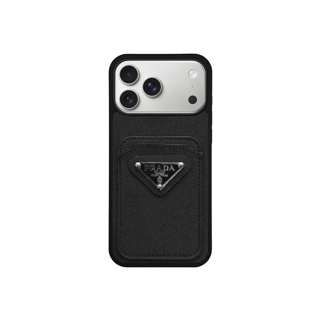 Classic Card Holder iPhone Case - iPhone 18 Pro Max - Black | Easy-Cases