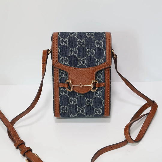 Blue Diamante Crossbody Phone Bag - Default Title | Easy-Cases