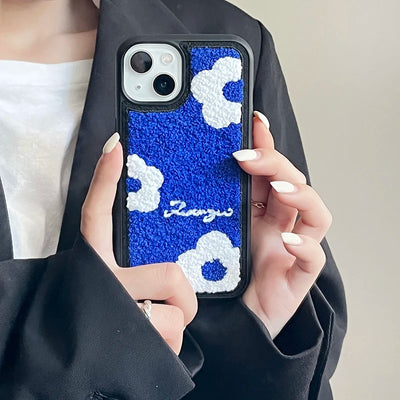 Soft Cute Texture Embroidered iPhone Case