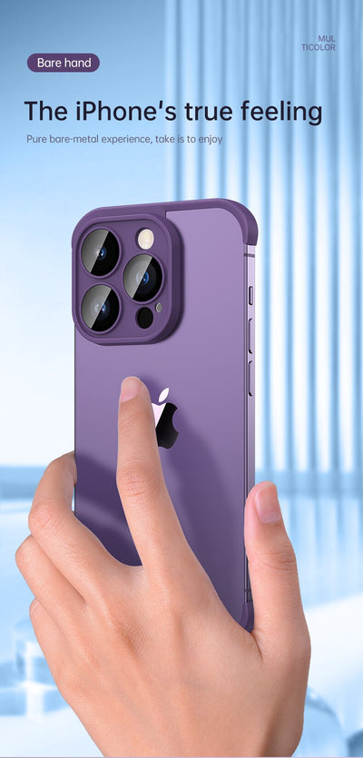Corner Luxury Silicone Lens-Protective Case for iPhone