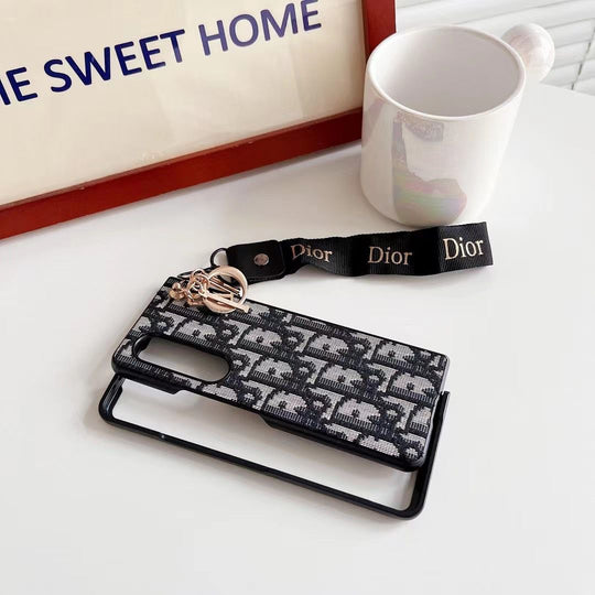 Dior Designer Case - Sleek and Elegant for Samsung Z Flip &amp; Z Fold