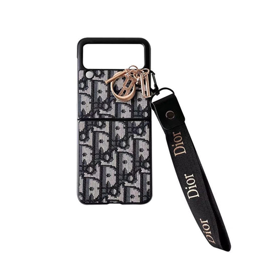 Dior Designer Case - Sleek and Elegant for Samsung Z Flip &amp; Z Fold