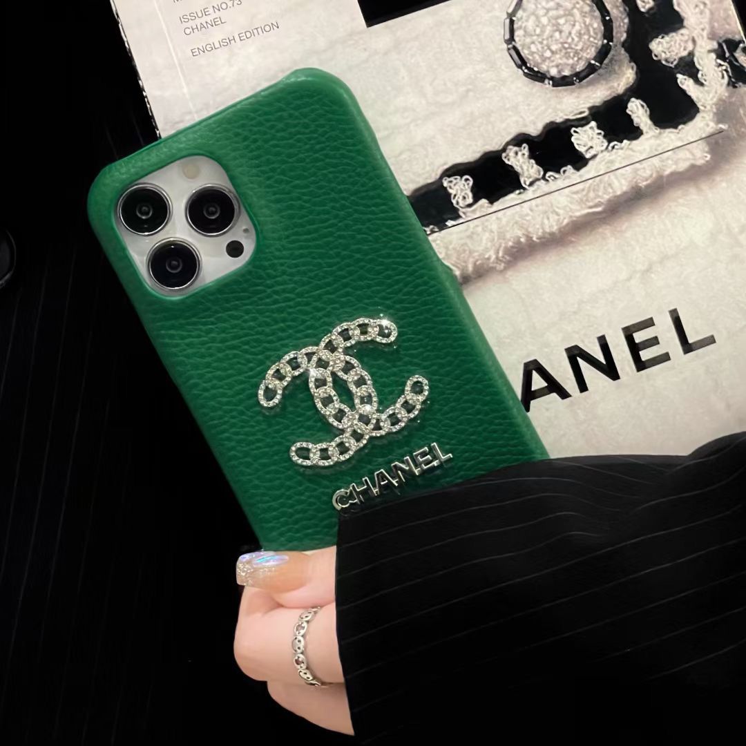 Chanel Fashion iPhone Case in Premium Leather Material