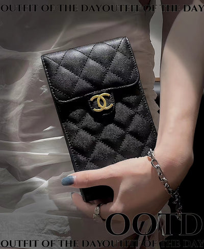 Chanel High-Fashion Phone Pouch for iPhone and Samsung