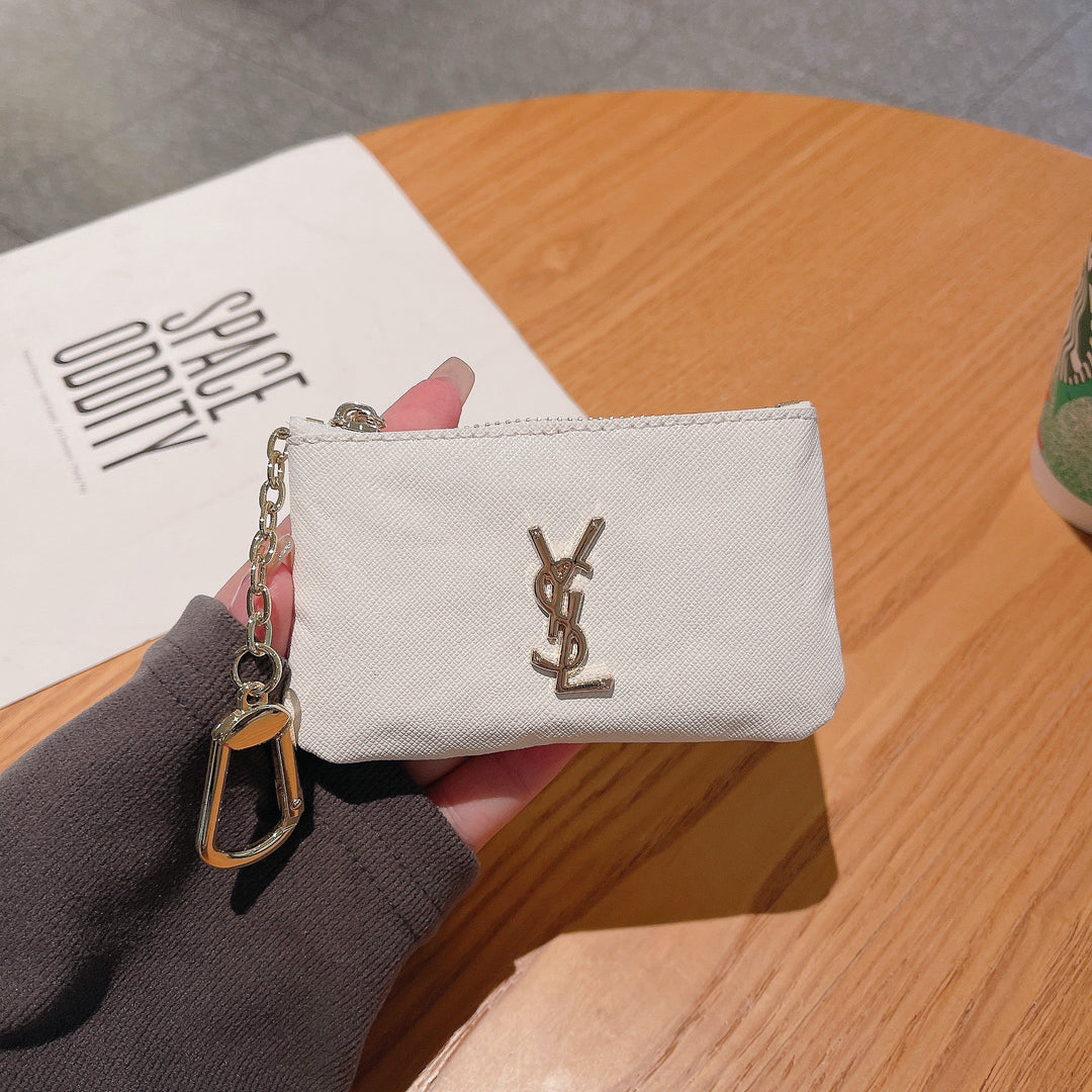 Luxury Inspired Coin Pouches with Keychain