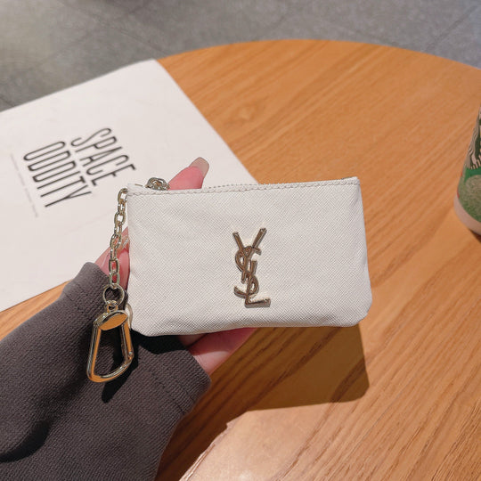 Luxury Inspired Coin Pouches with Keychain