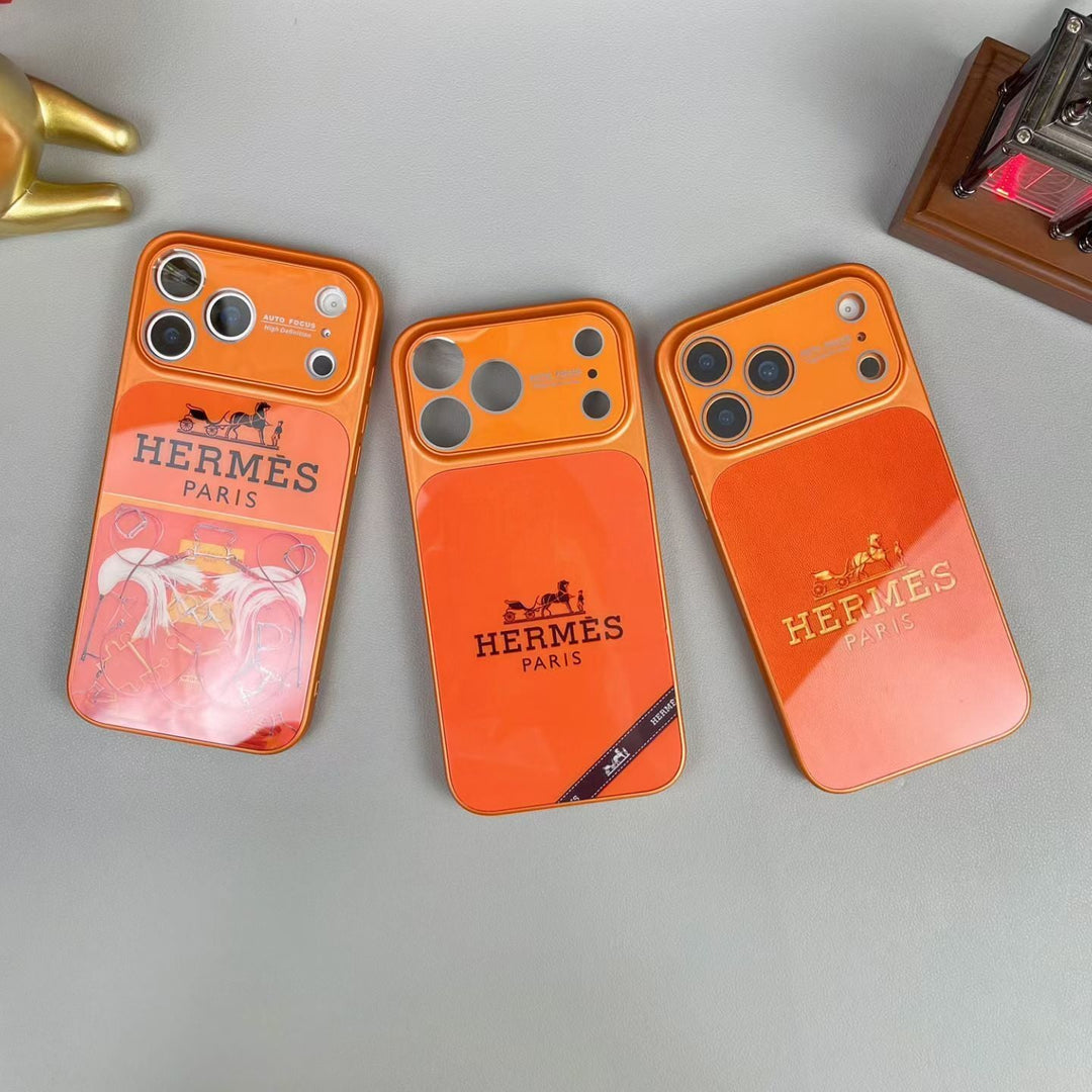 Luxury Orange Horse Carriage MagSafe Phone Case