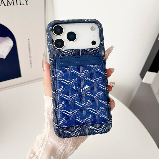 Luxury GY Magnetic iPhone Case with Matching Card Holder