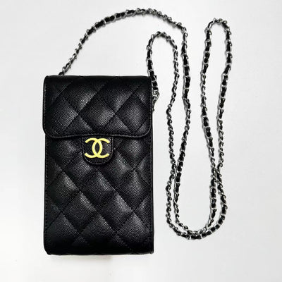 Chanel High-Fashion Phone Pouch for iPhone and Samsung