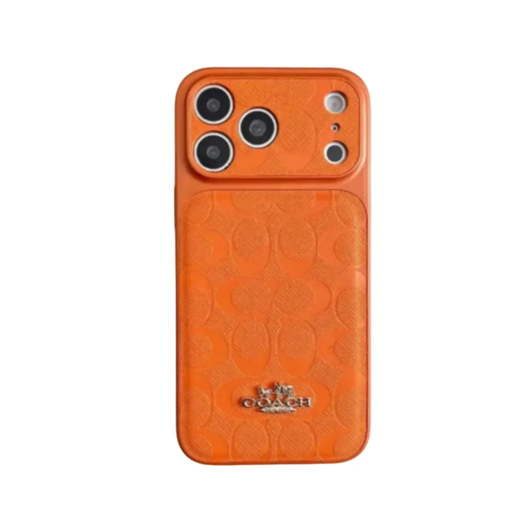 Signature Monogram Protective iPhone Case - iPhone 18 Pro Max - Orange | Easy-Cases