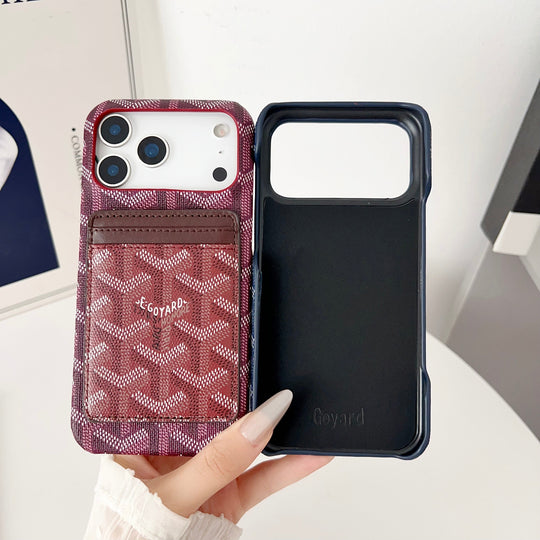Luxury GY Magnetic iPhone Case with Matching Card Holder