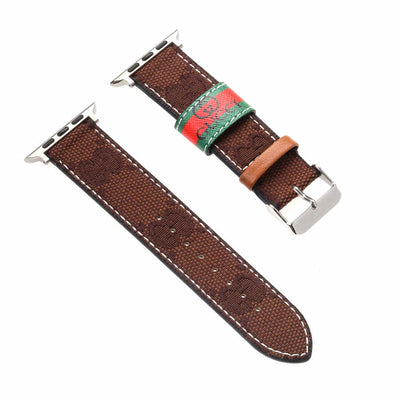 Luxury GG & Bur Strap for Apple Watch