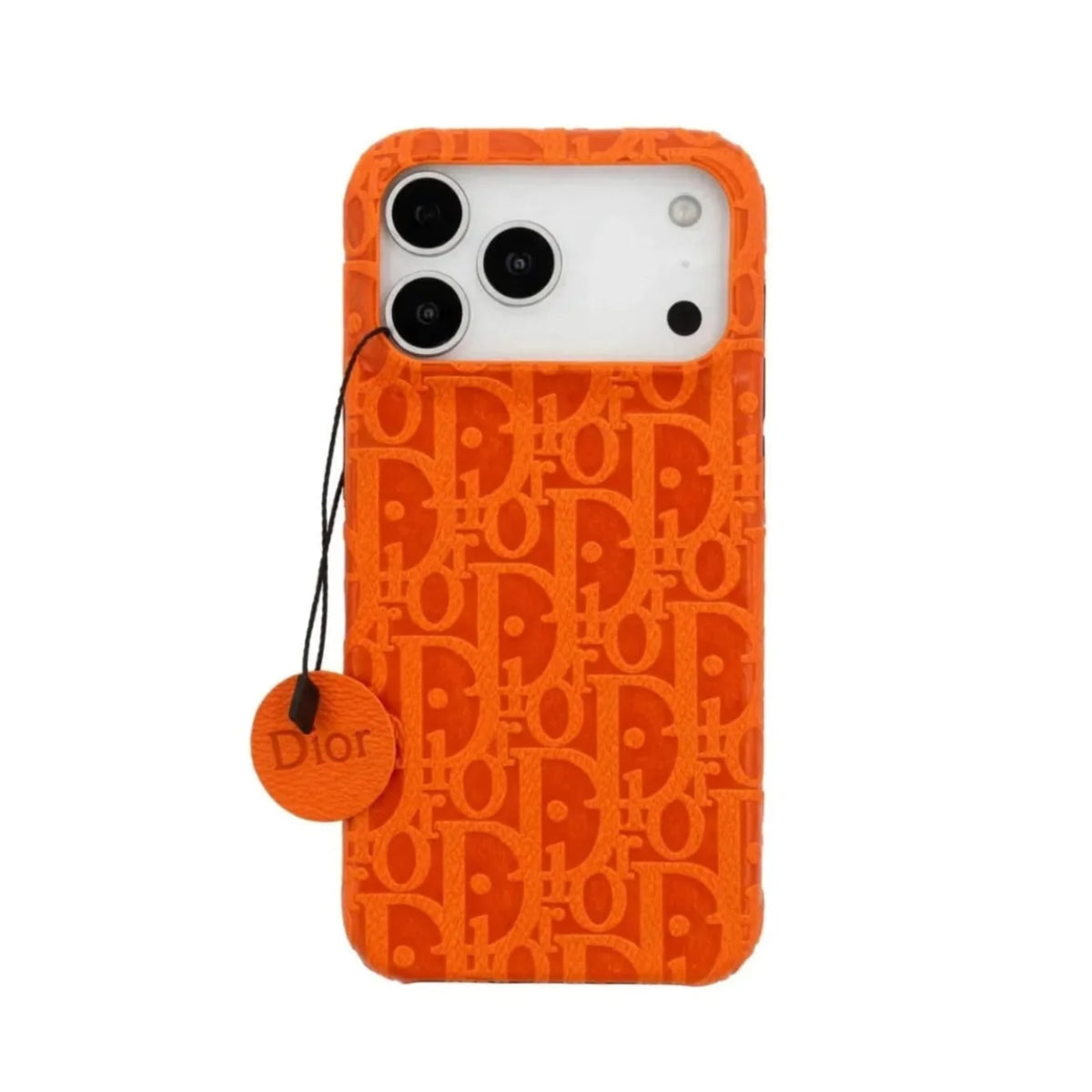 Quilted Emblem iPhone Case - iPhone 18 Pro Max - Orange | Easy-Cases