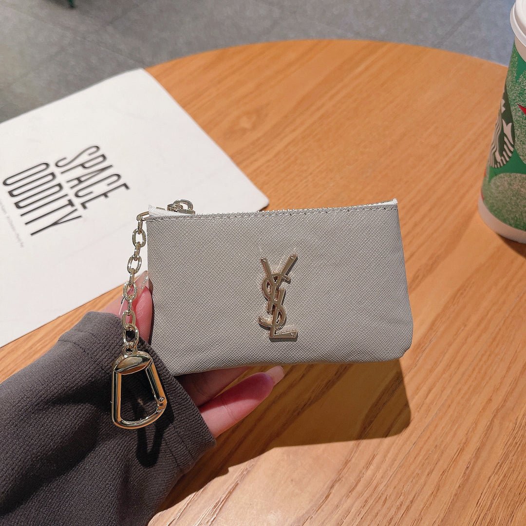 Luxury Inspired Coin Pouches with Keychain