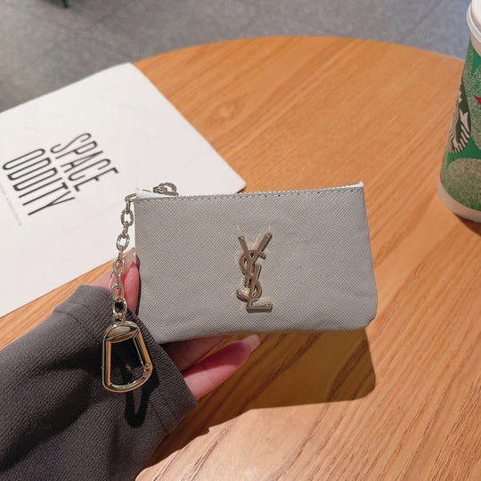 Luxury Inspired Coin Pouches with Keychain