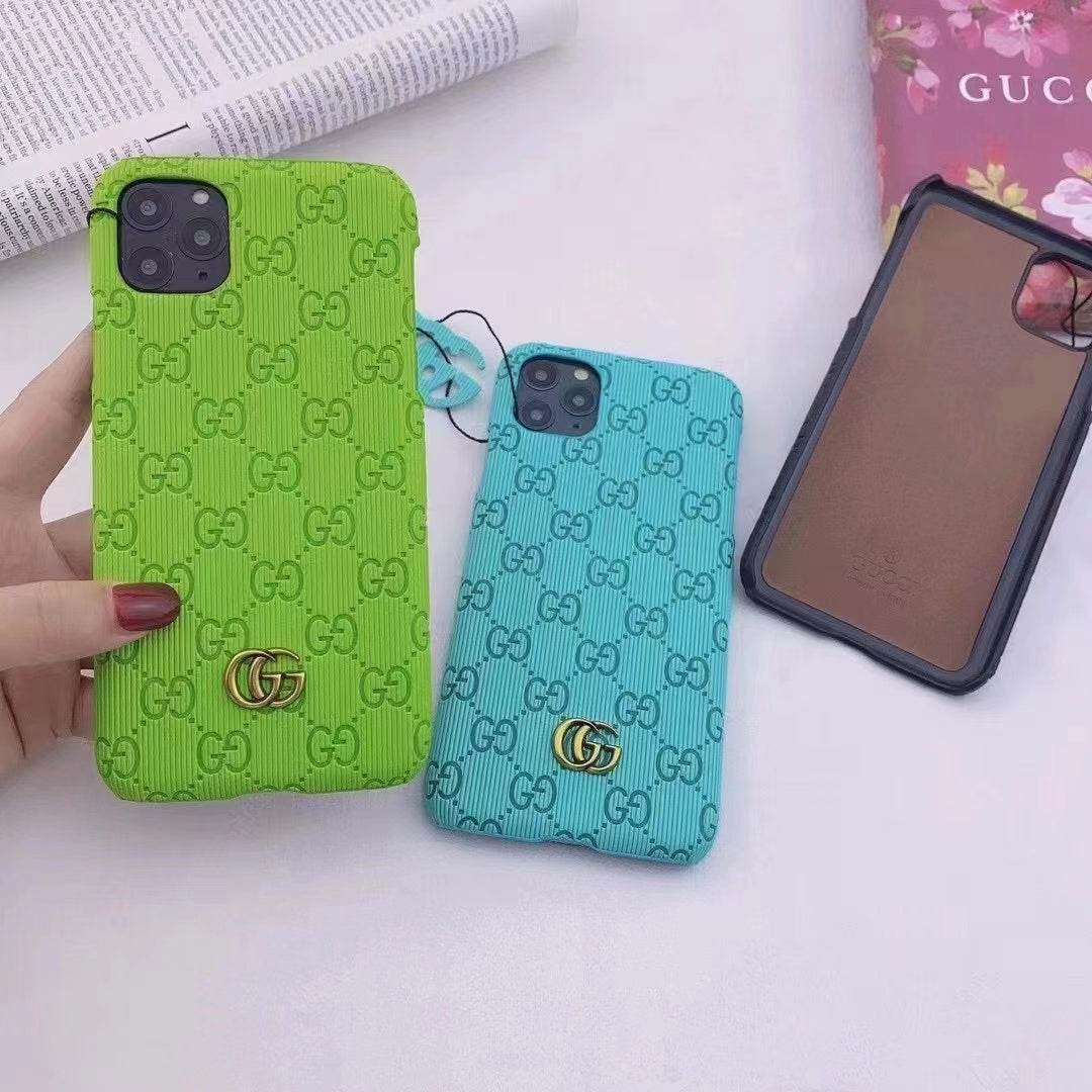 Vibrant GG-Inspired Monogram Phone Cases with Bold Colors