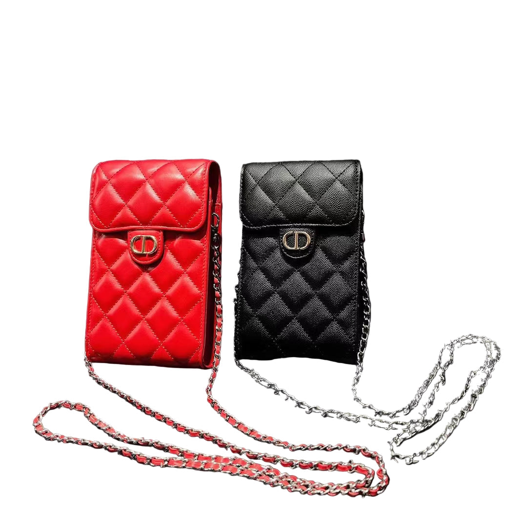 Dior Premium Lady Phone Pouch with Stylish Handbag Strap