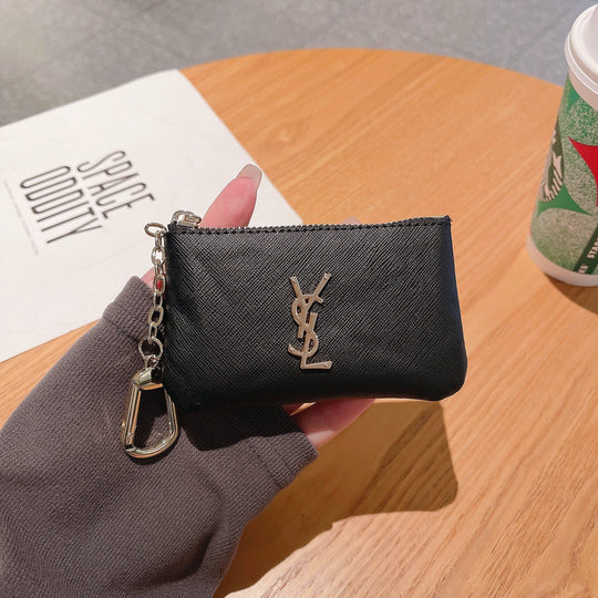 Luxury Inspired Coin Pouches with Keychain