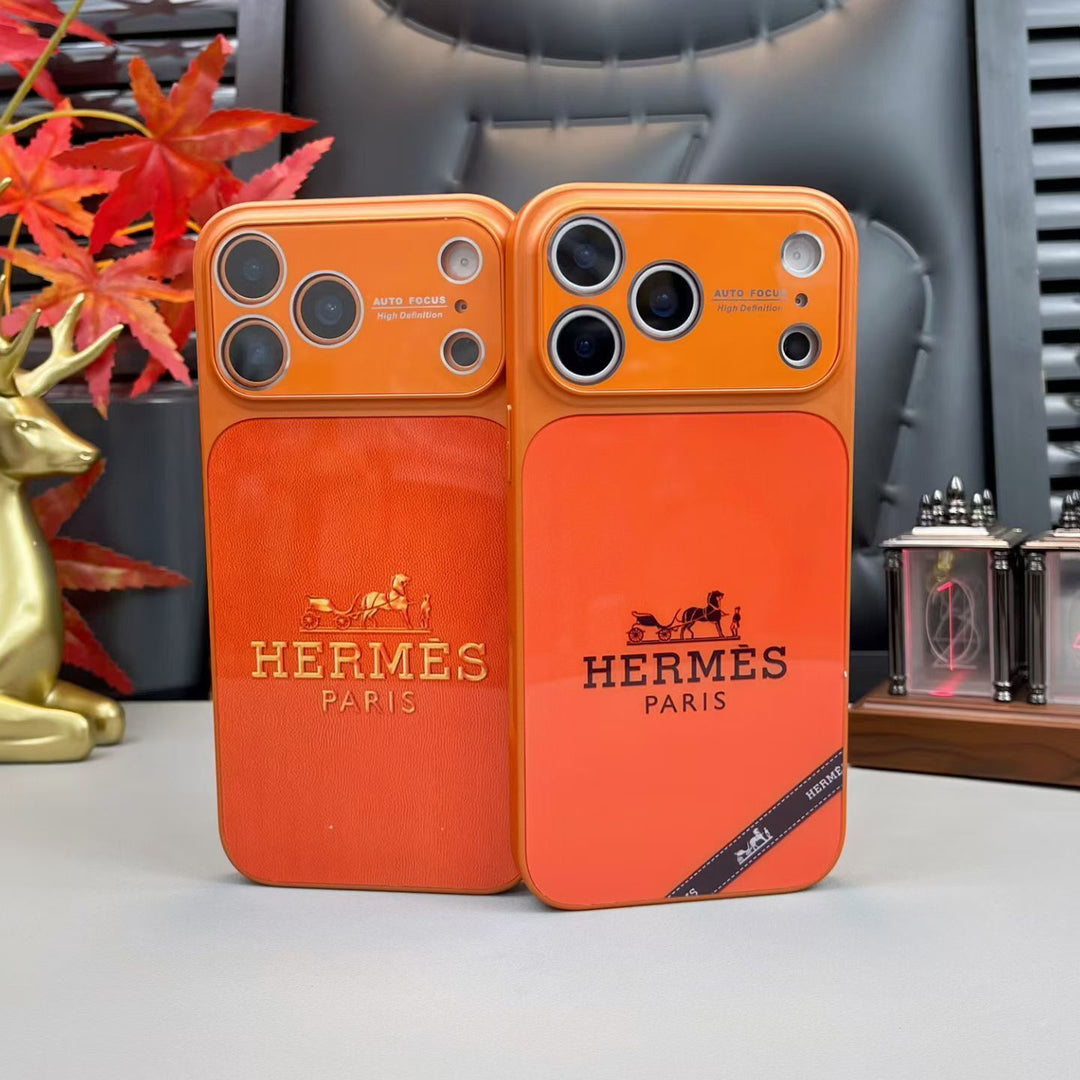 Luxury Orange Horse Carriage MagSafe Phone Case