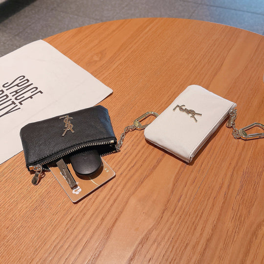 Luxury Inspired Coin Pouches with Keychain
