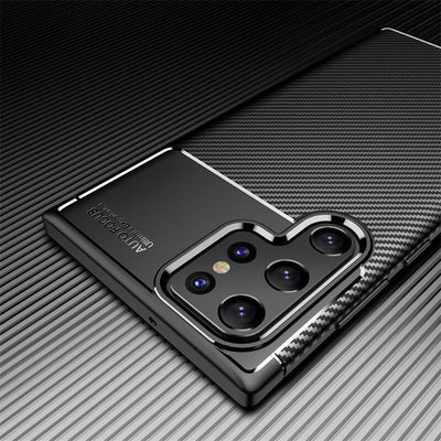 Luxury Matte Carbon Fiber Shockproof Case